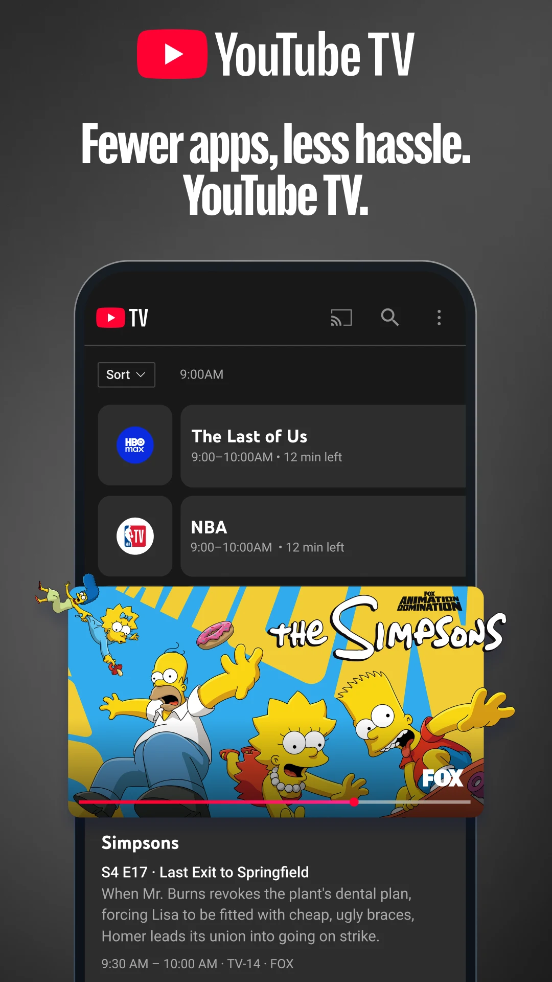YouTube TV: Live TV & more screenshot